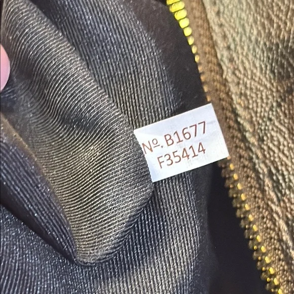 Coach Diaper Bag F35414 Signature Canvas Tote Brown Black Gold Hardware - Picture 16 of 16